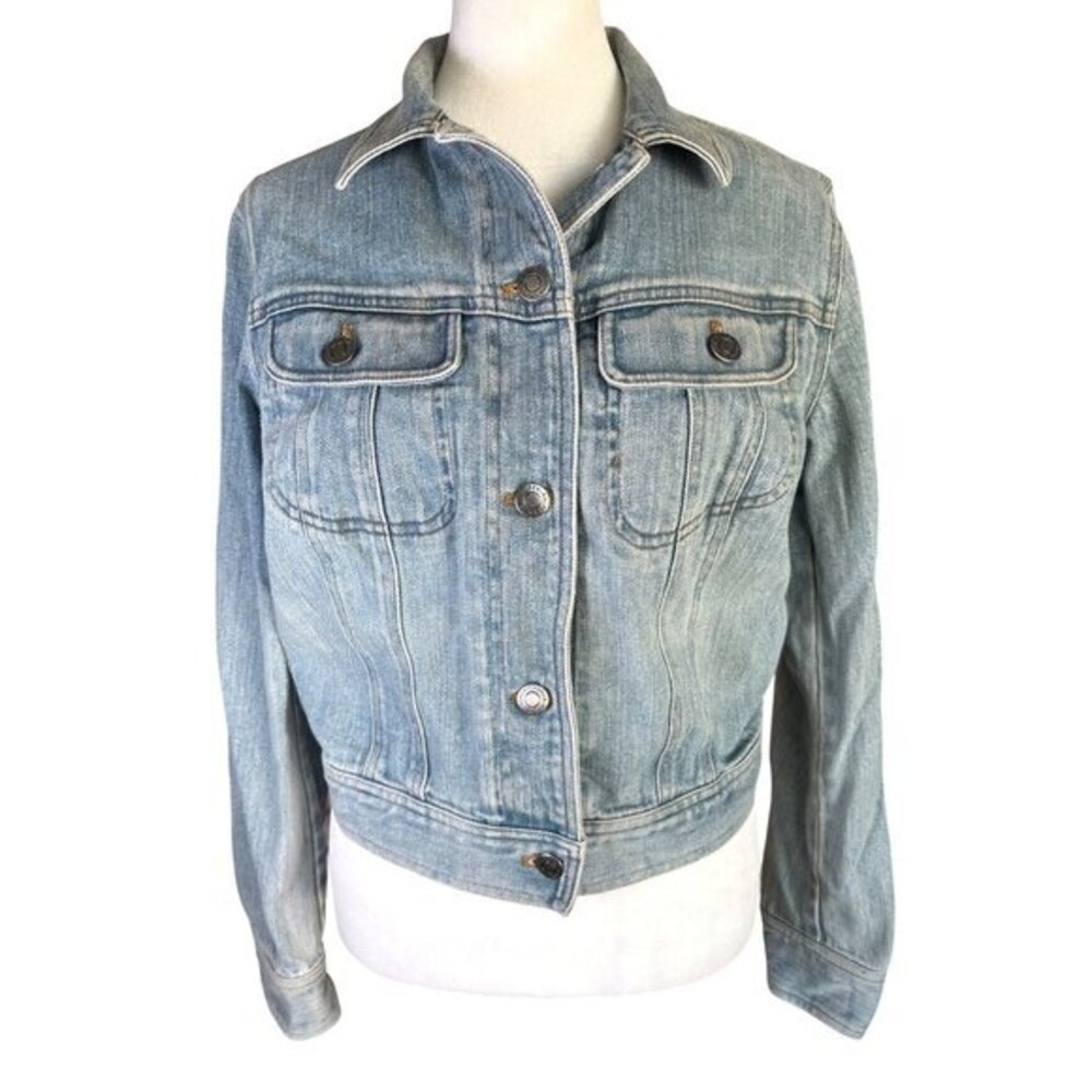 Lauren Jeans Co Size Small Ralph Lauren Womens Denim‎ Jean Jacket Blue Mid Wash